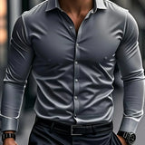 Валрил - Елегантна вталена риза с дълъг ръкав