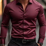 Валрил - Елегантна вталена риза с дълъг ръкав