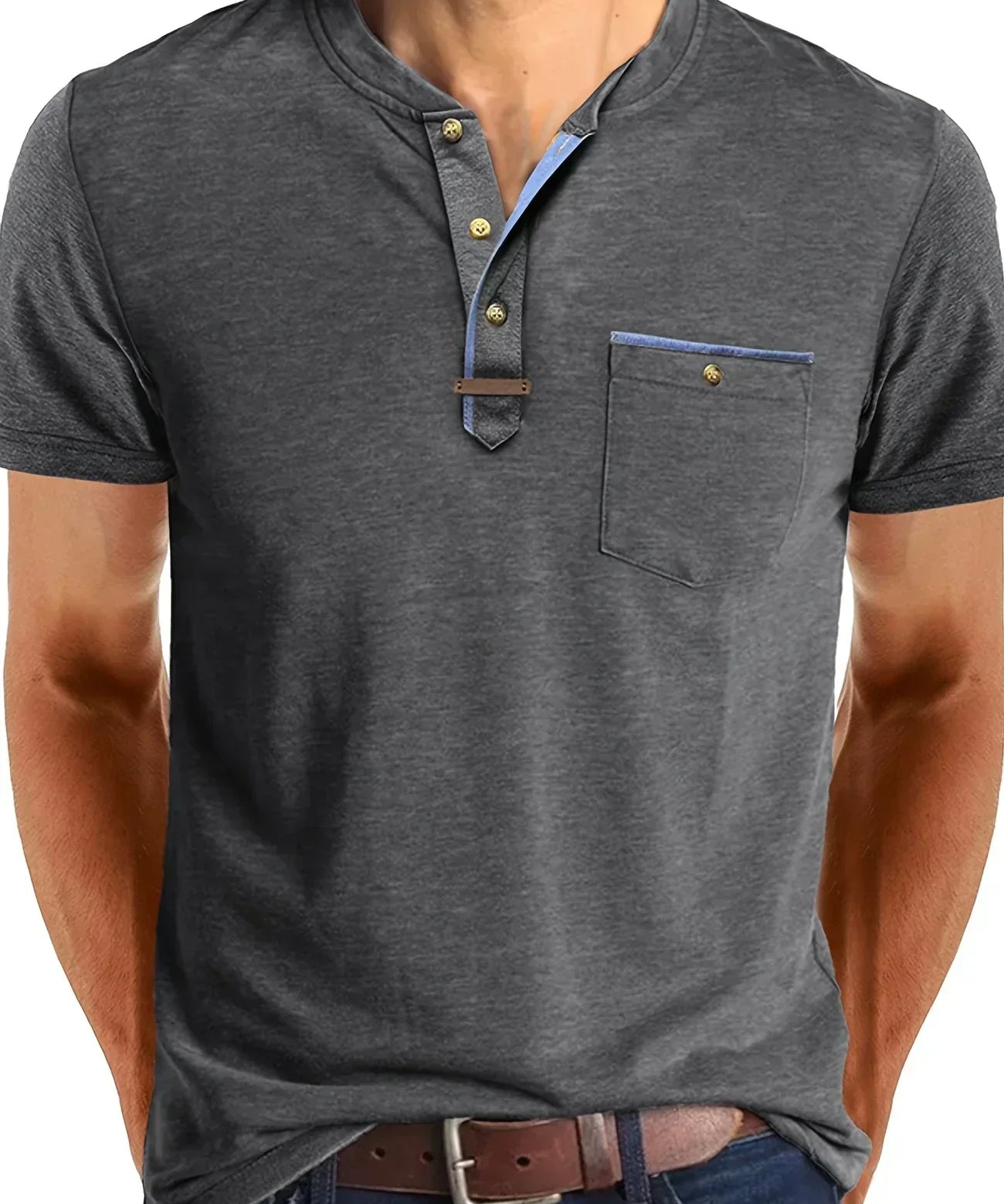 Бортар - Тениска с копчета и джоб