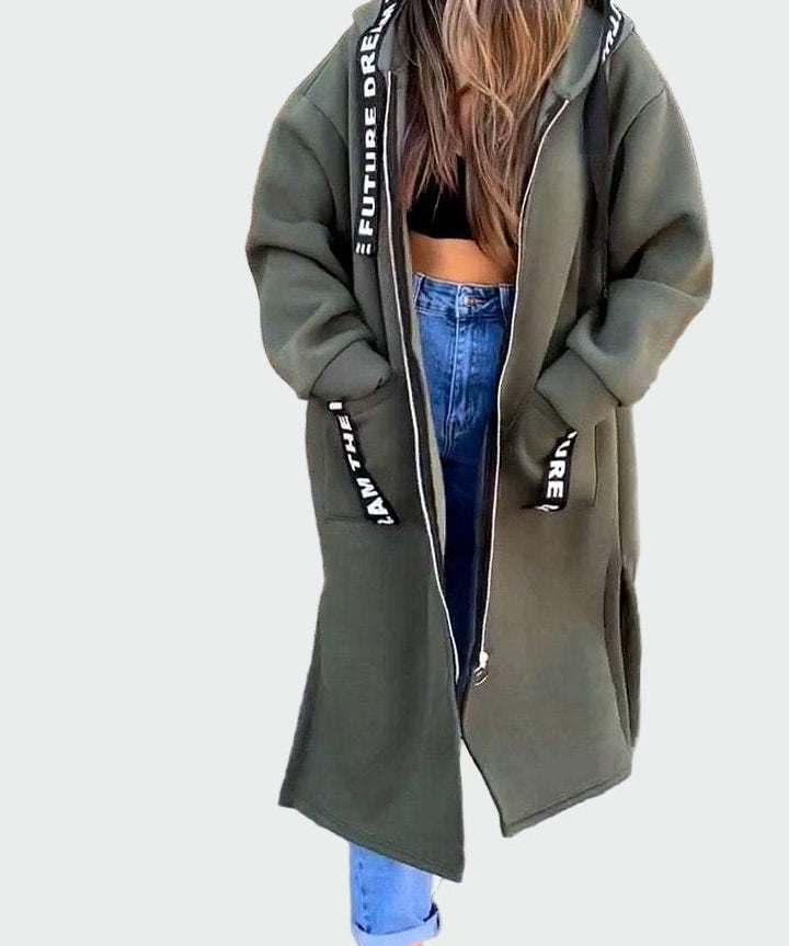 Реялиа - Дълго палто с качулка