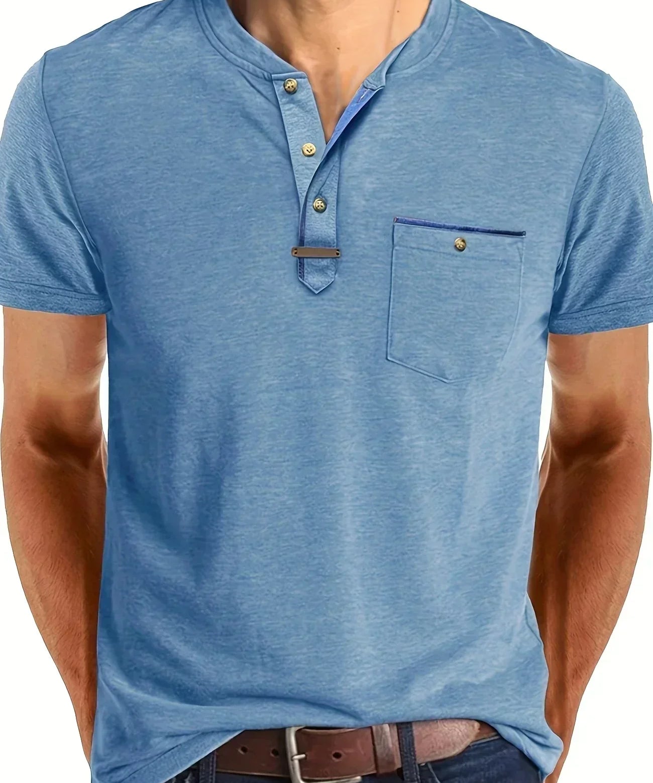 Бортар - Тениска с копчета и джоб