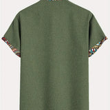 Боглев - Риза с къс ръкав и детайли на деколтето