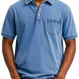 Боррос - Мъжка поло риза с пране