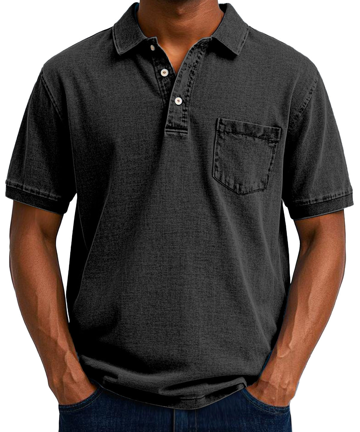 Боррос - Мъжка поло риза с пране