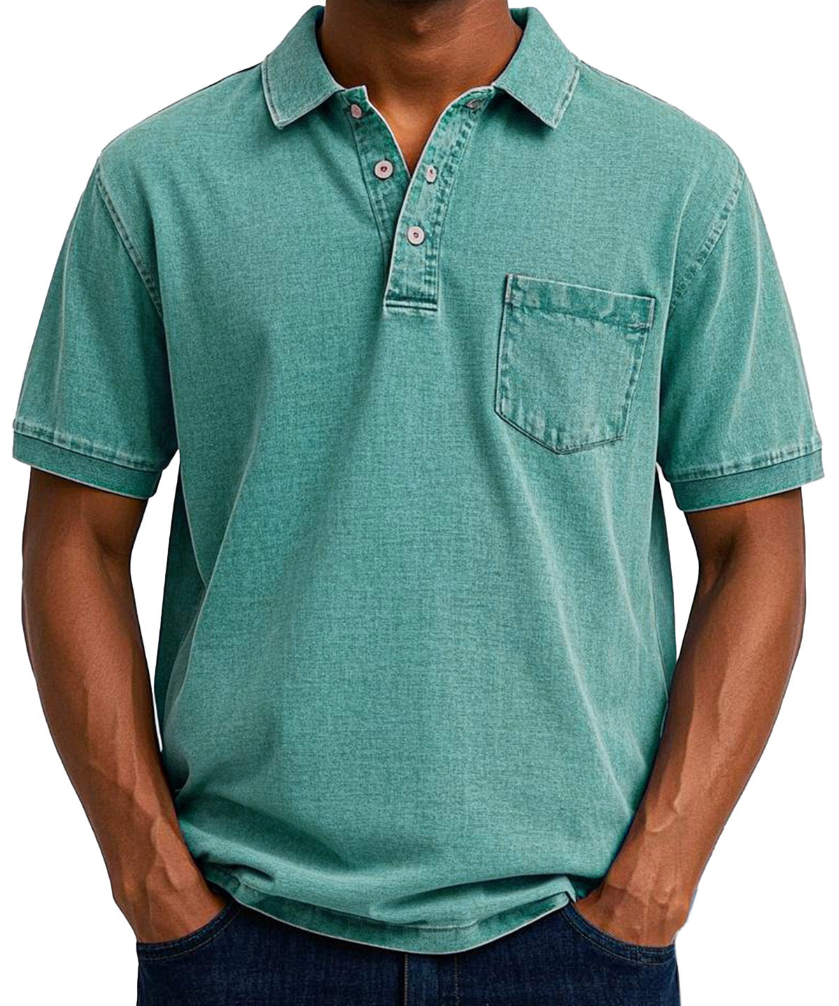 Боррос - Мъжка поло риза с пране