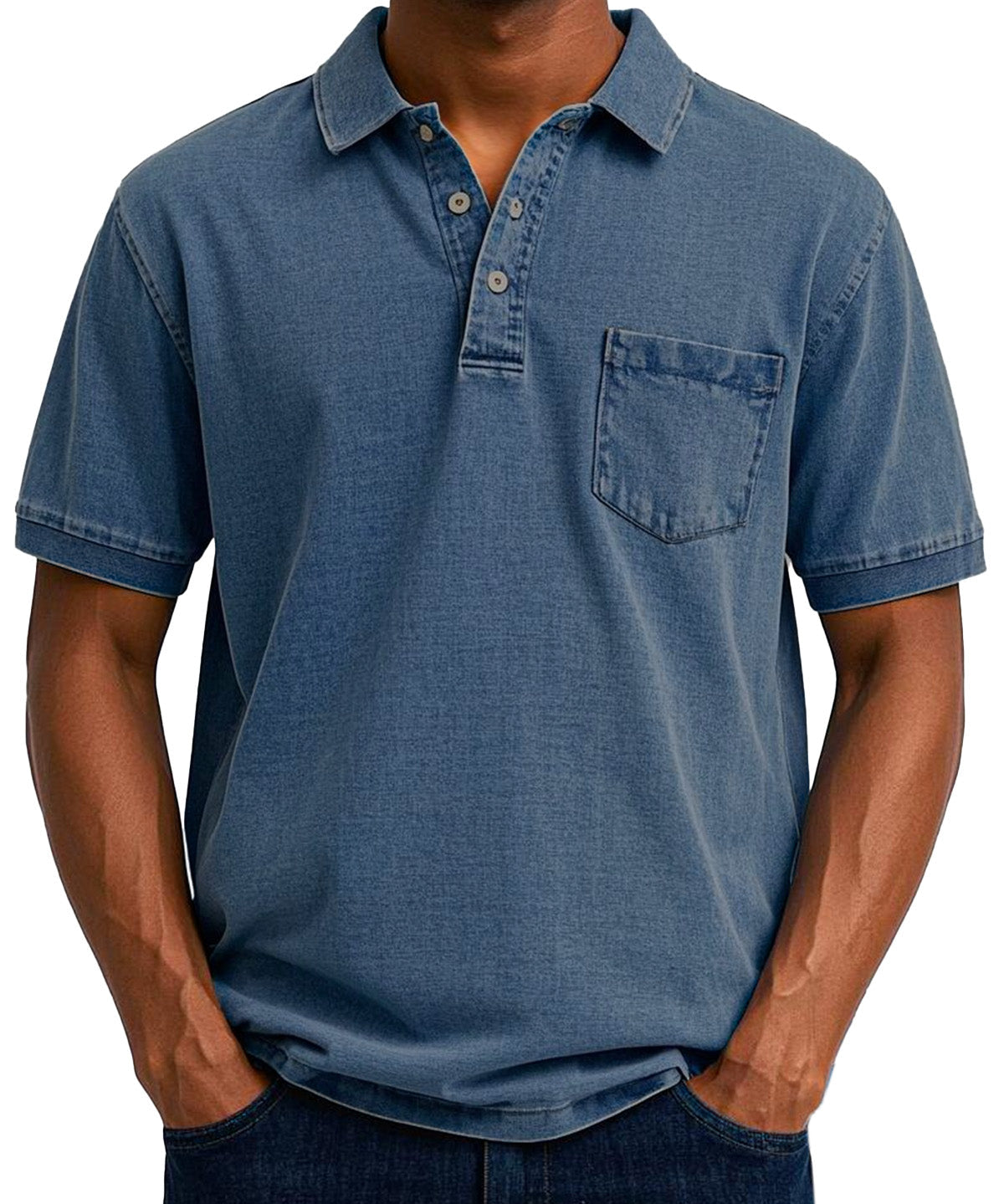 Боррос - Мъжка поло риза с пране