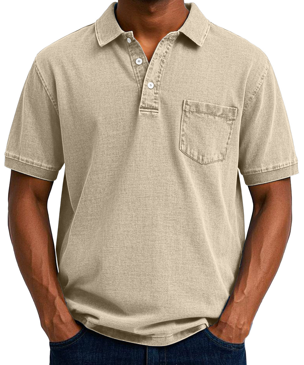 Боррос - Мъжка поло риза с пране