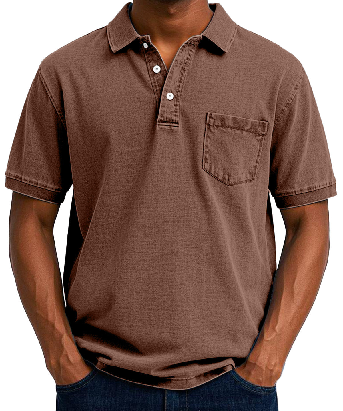 Боррос - Мъжка поло риза с пране