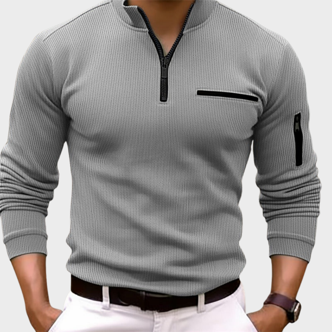 Арлев - Блуза с дълги ръкави и ципове