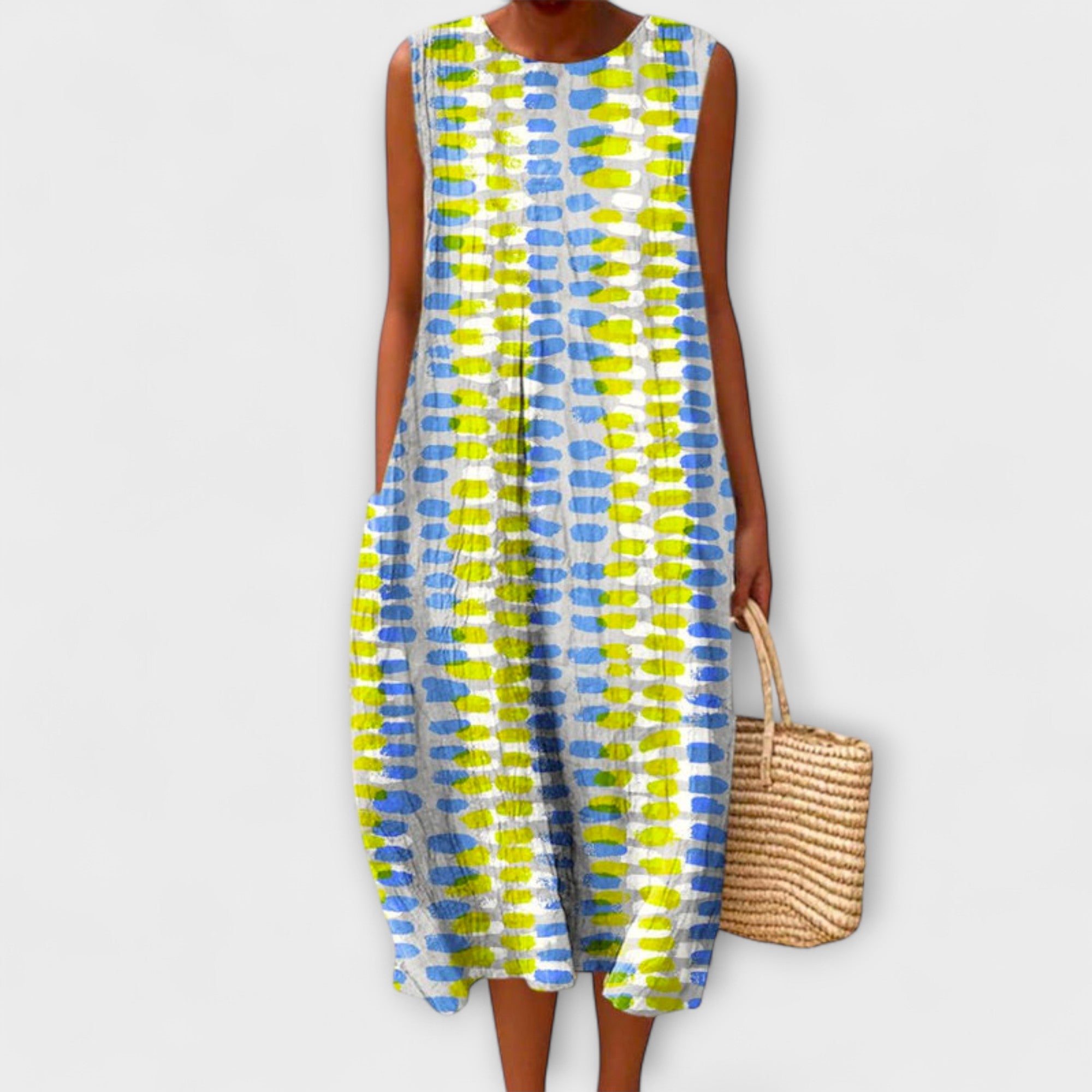 Инна - Макси рокля от изкуствена кожа