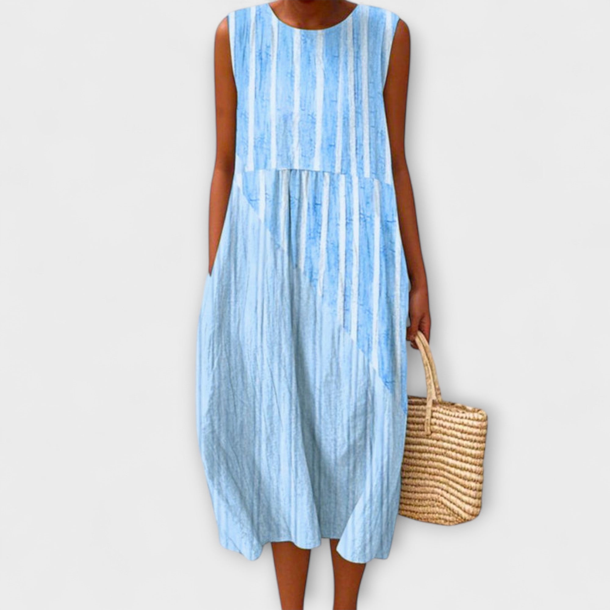 Инна - Макси рокля от изкуствена кожа