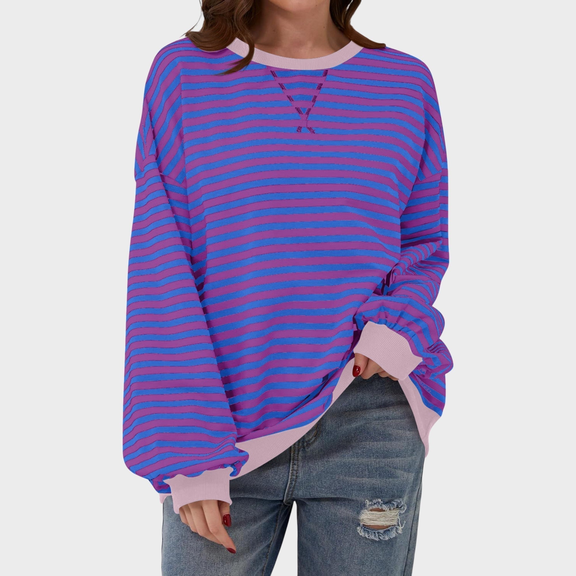 Явора - Ежедневен пуловер с дълъг ръкав