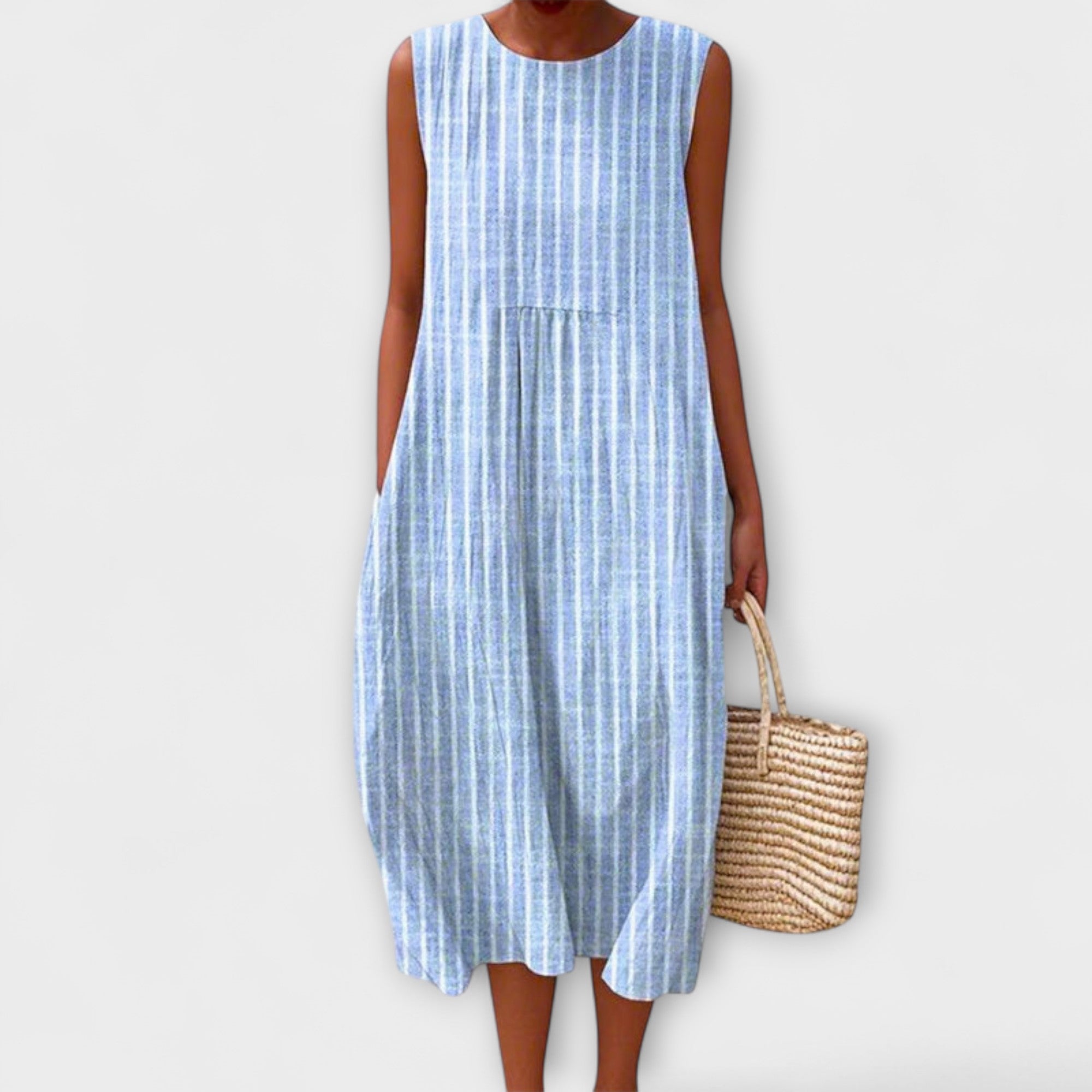 Инна - Макси рокля от изкуствена кожа