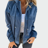 Светла - Текстурирани кадифени якета с волани