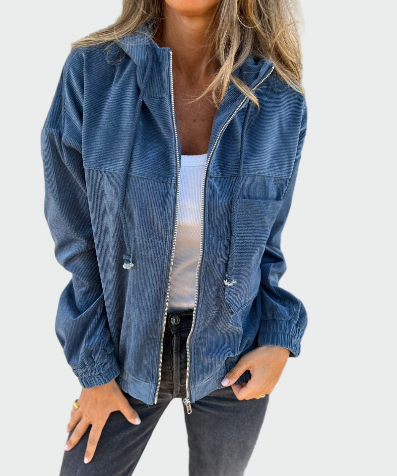 Светла - Текстурирани кадифени якета с волани