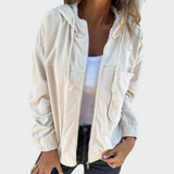 Светла - Текстурирани кадифени якета с волани