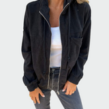 Светла - Текстурирани кадифени якета с волани