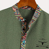 Боглев - Риза с къс ръкав и детайли на деколтето