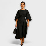 Елица - Елегантна рокля с ръкави