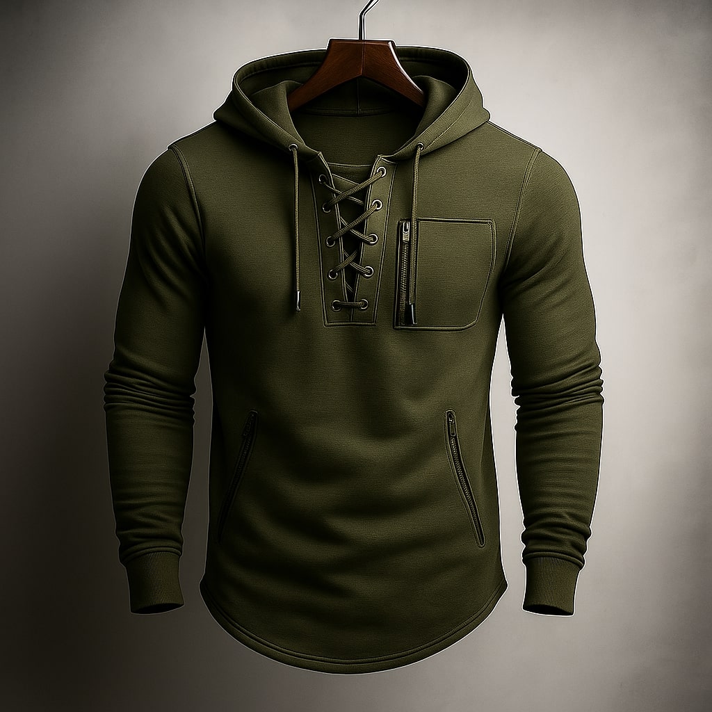 Вистар - Суитшърт с качулка и дантела отпред