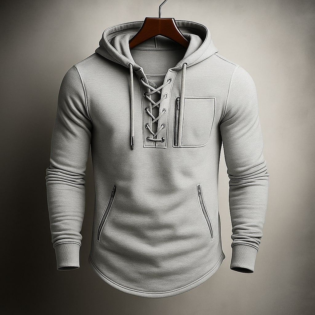 Вистар - Суитшърт с качулка и дантела отпред