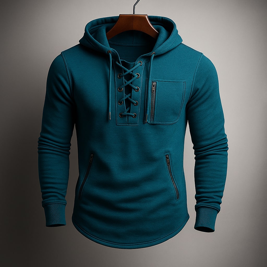 Вистар - Суитшърт с качулка и дантела отпред