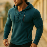 Вистар - Суитшърт с качулка и дантела отпред