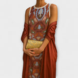 Делина – Елегантна дълга рокля с подходящо яке