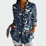 Албена - блуза с цветен десен