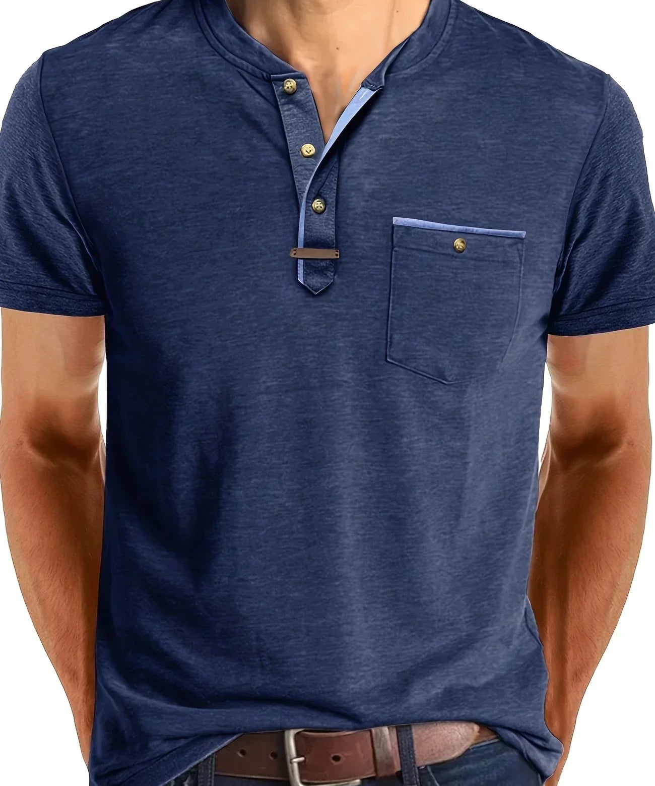 Бортар - Тениска с копчета и джоб