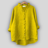 Златива - Ленена блуза с волани