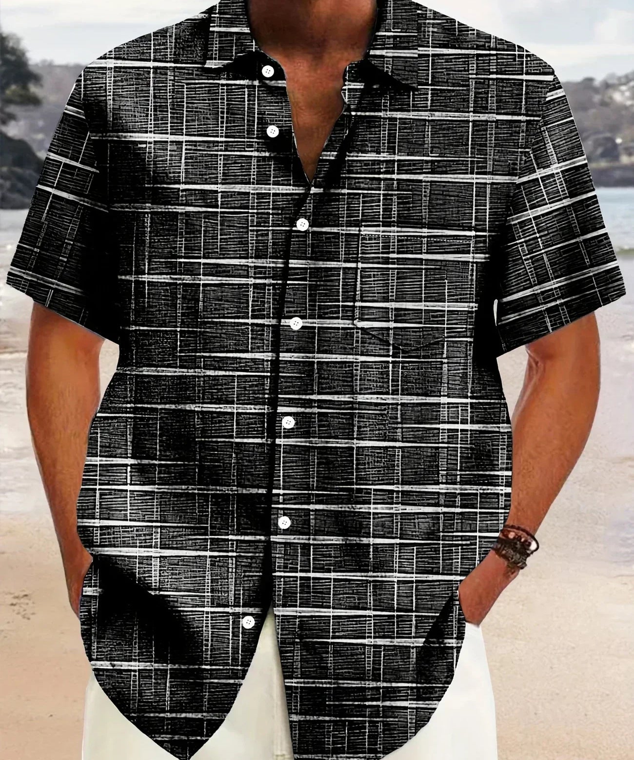 Богели - риза с геометричен модел