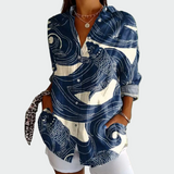 Албена - блуза с цветен десен