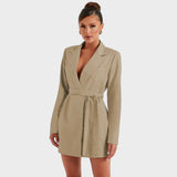 Лилия - Рокля-сако с V-образно деколте