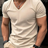 Валвел - Тениска с къс ръкав и V-образно деколте