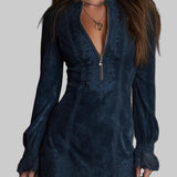 Виржиния - Мини суедово рокля