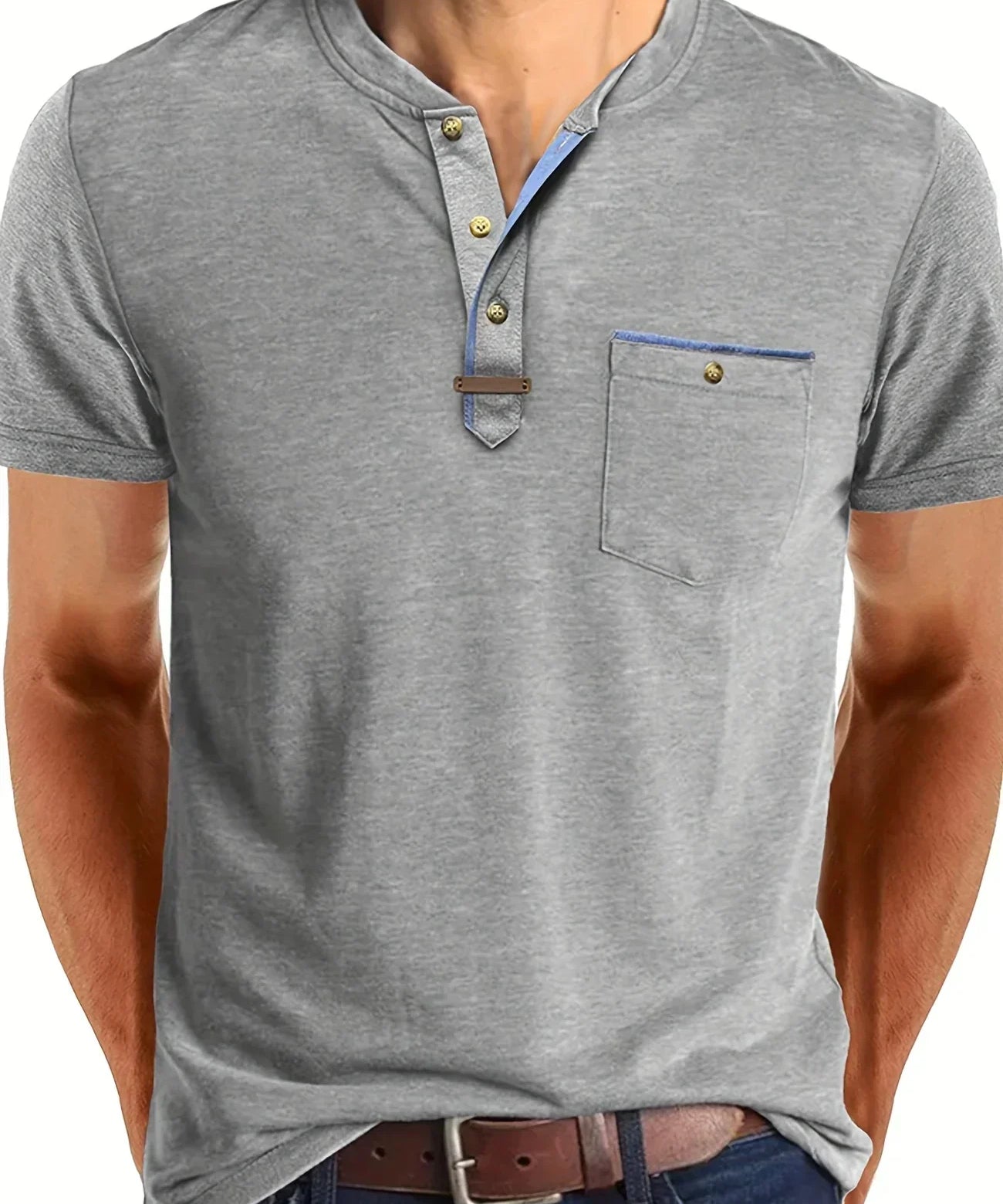 Бортар - Тениска с копчета и джоб