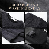 Златвел - Мъжки пуловер с принт и кръгло яка