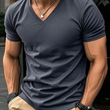 Валвел - Тениска с къс ръкав и V-образно деколте