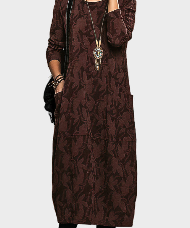 Доралина - Свободна рокля от тюл с кръгло деколте