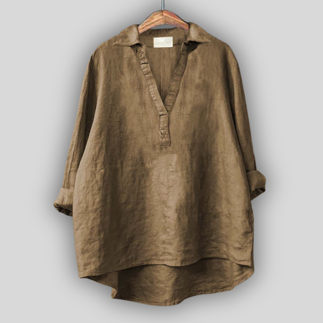 Вислиа - Развяваща се сатенена блуза