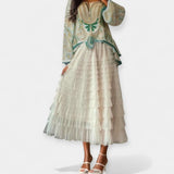 Вяделина - Елегантна пола с тюл и декоративни детайли