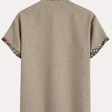 Боглев - Риза с къс ръкав и детайли на деколтето