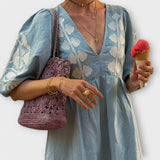 Ирина - Рокля с щампа за гладка елегантност