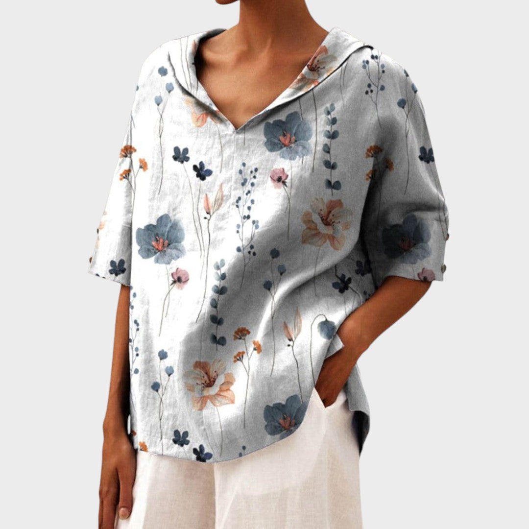 Златена - Елегантен ленен шал