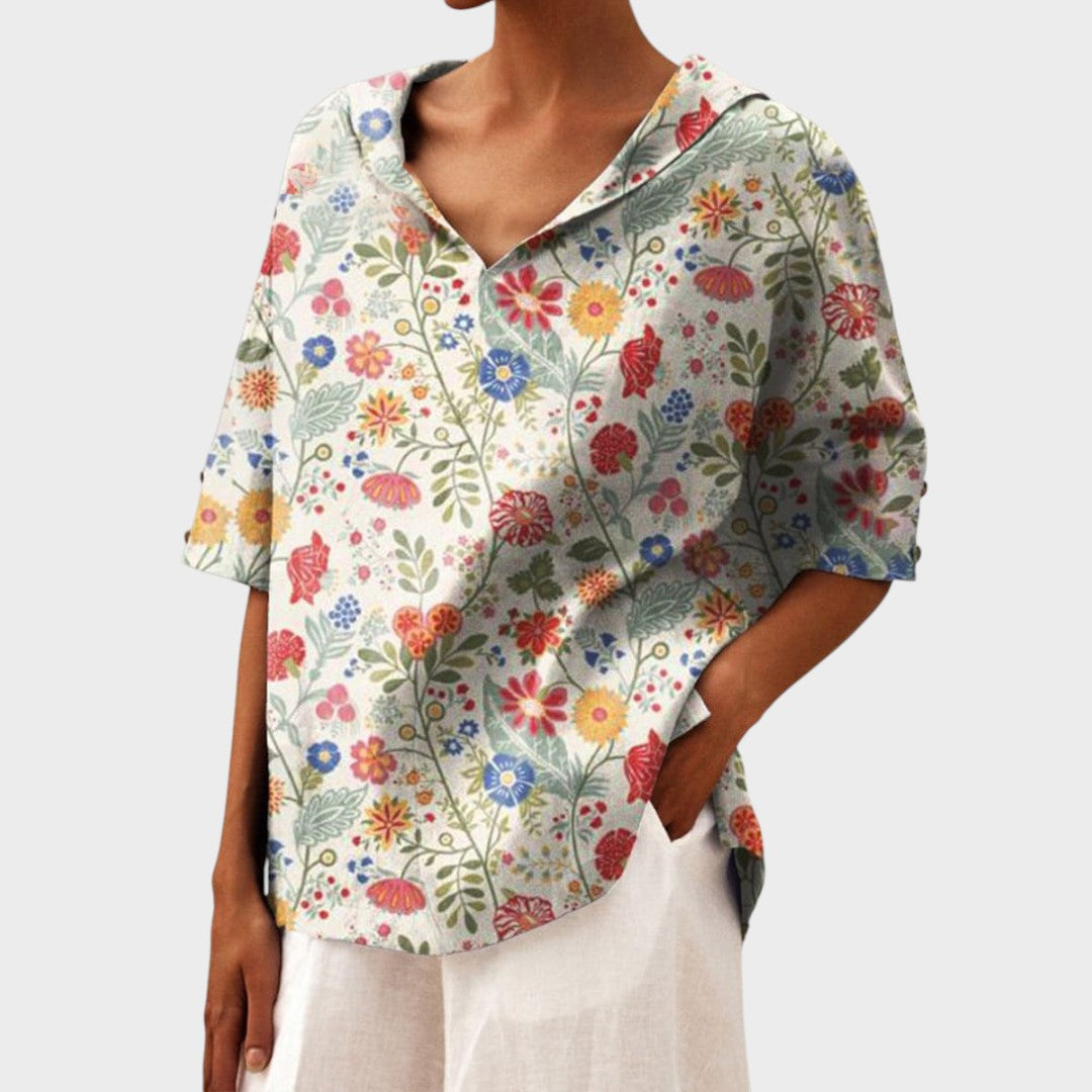 Златена - Елегантен ленен шал