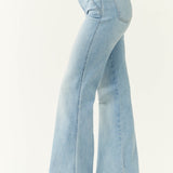 Левелия - Разширени крачоли в светло синьо