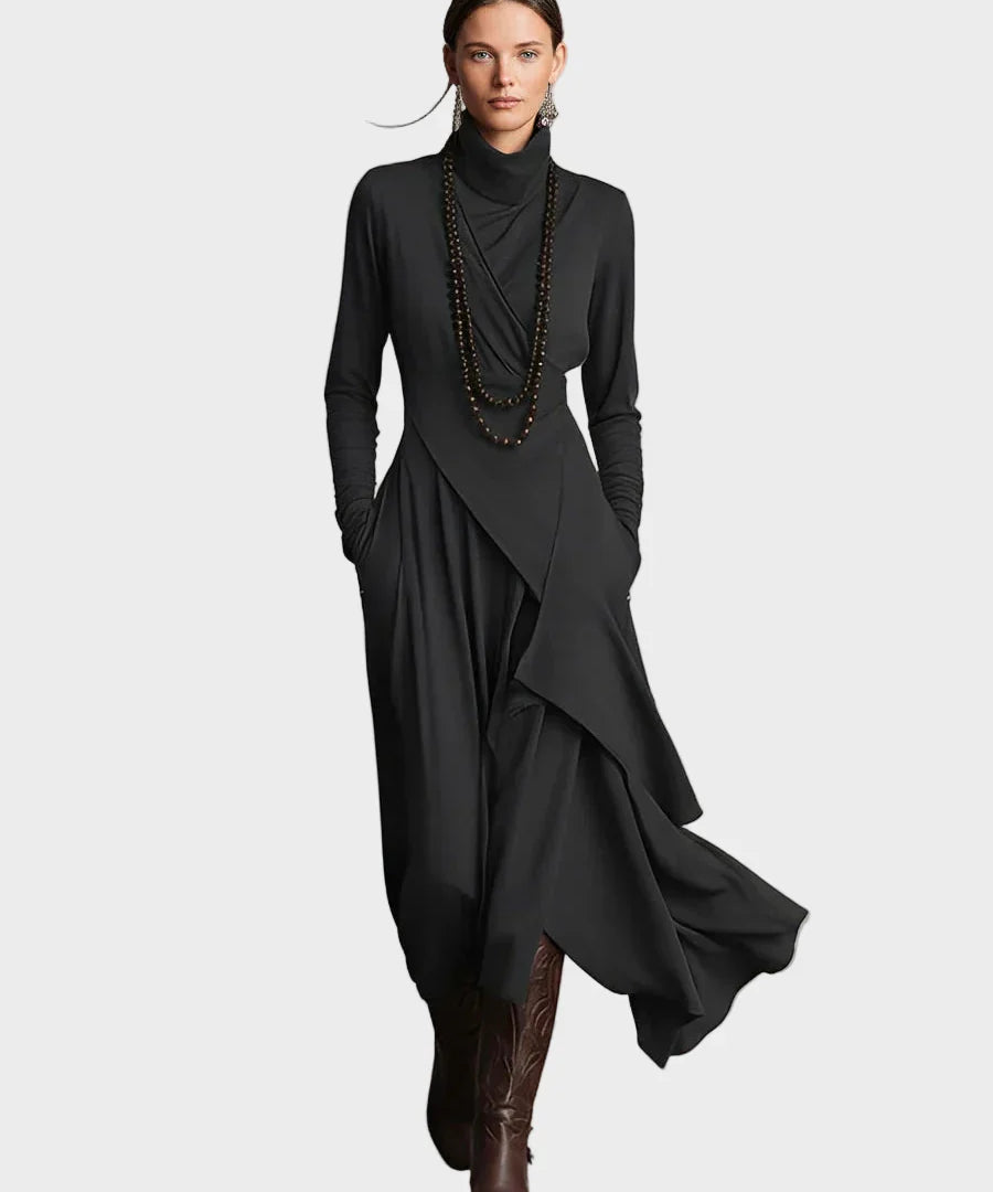 Зорела - Елегантно драпирана рокля