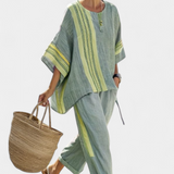 Самара - Комплект от раирани панталони и тениска