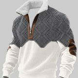 Арвис - Суичър с цип и висок як с козина